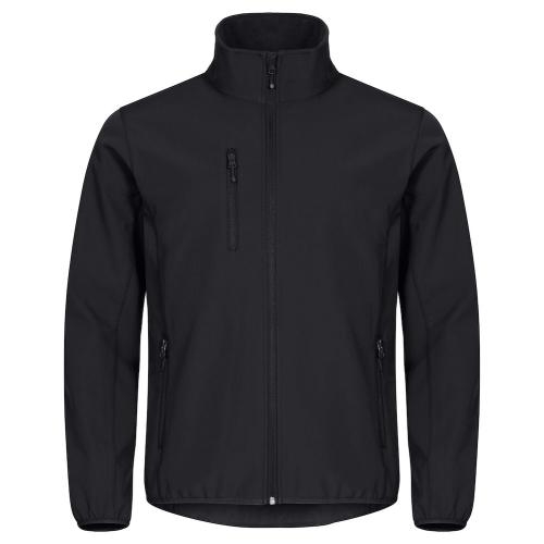 Classic softshell jas zwart,3xl