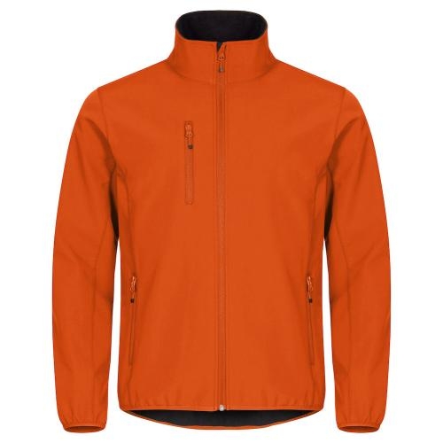 Classic softshell jas diep-oranje,3xl