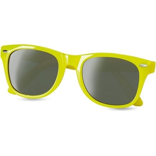 Zonnebril Wayfarer met UV-bescherming lime