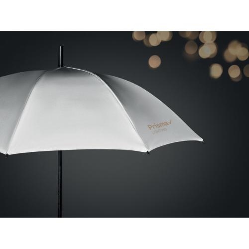 Reflecterende paraplu Visibrella mat zilver