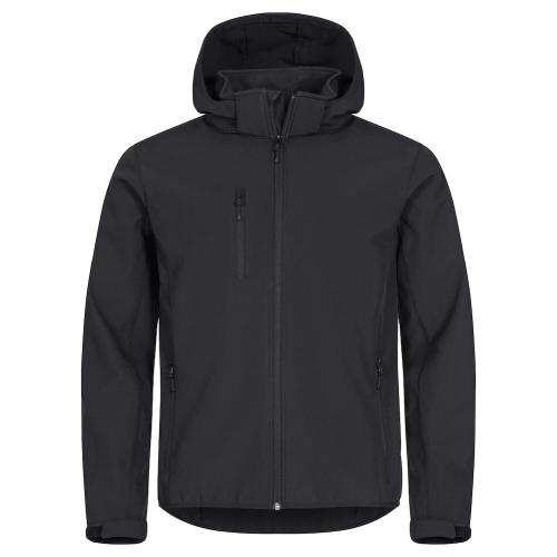 Classic Softshell jas Hoody zwart,3xl