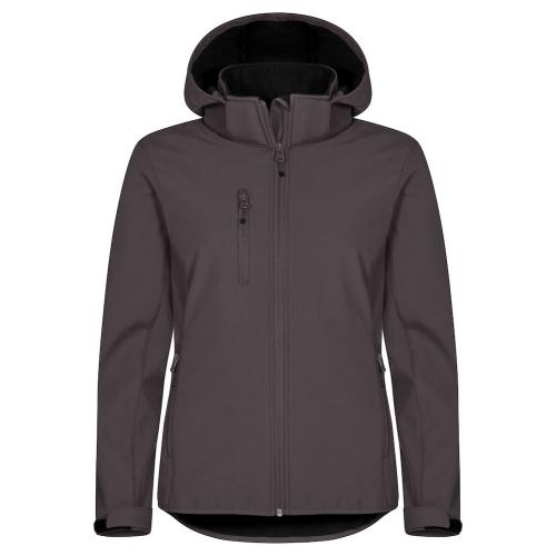 Classic Softshell jas Hoody dames donkergrijs,l