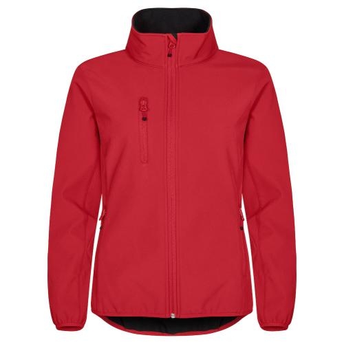 Classic Softshell jas dames rood,l