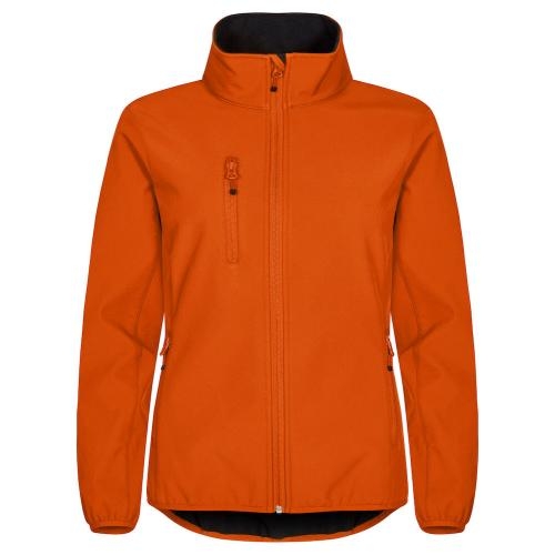 Classic Softshell jas dames diep-oranje,l