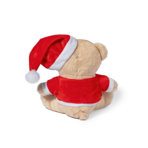 Teddybeer met kerstmuts standaard