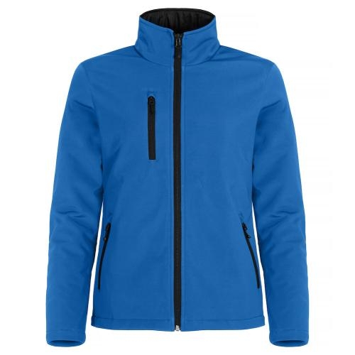 Gewatteerde softshell jas dames kobalt,2xl