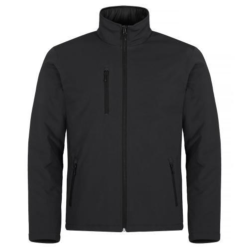 Gewatterde softshell jas zwart,2xl