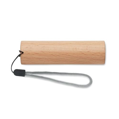 Oplaadbare zaklamp beukenhout wood