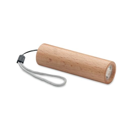 Oplaadbare zaklamp beukenhout wood