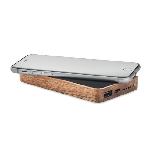 Draadloze powerbank 4000 mAh Acacia zwart