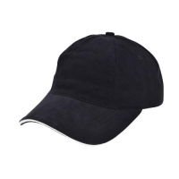 Baseball cap zwart/naturel