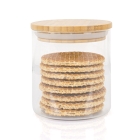 Glazen snoeppot stroopwafels