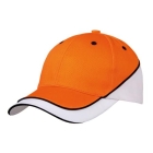 Microfiber Qualtiy cap oranje/wit