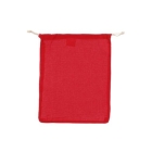 Gekleurd herbruikbaar groente fruitzakje 25x30cm rood