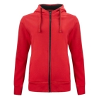 Classic hoody full zip ds rood,l