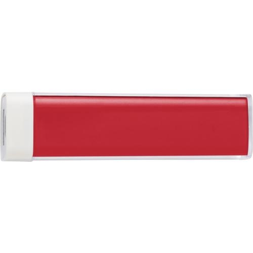 Powerbank met Li-ion batterij rood
