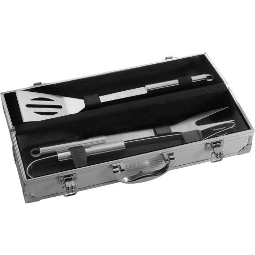 3-delige BBQ set zilver