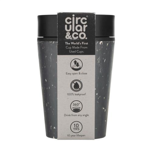 Circular&Co Recycled koffiebeker 270 ml zwart