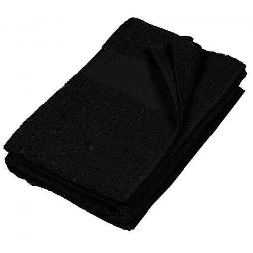 Kariban handdoek 100x50 cm zwart