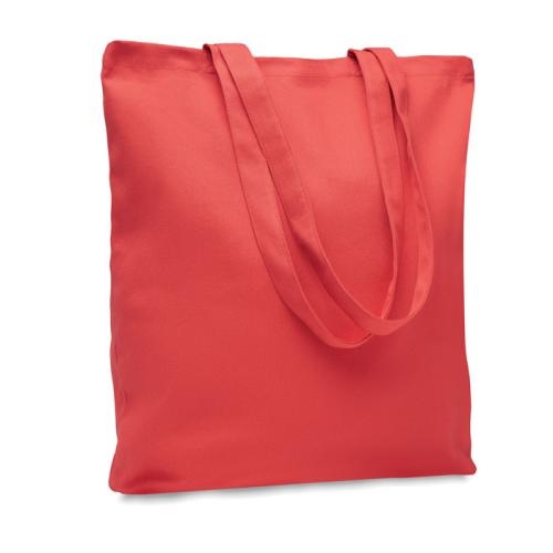 Gekleurde canvas boodschappentas Rassa rood