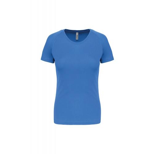 Functioneel damessportshirt aqua blue,l