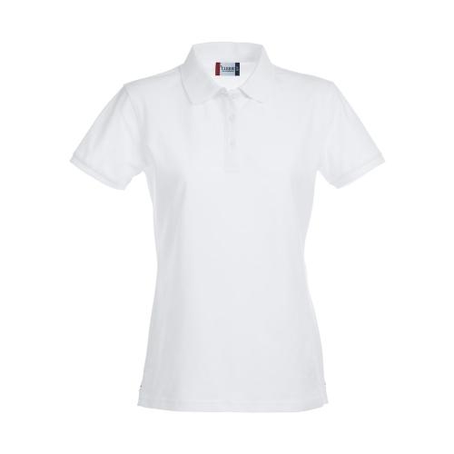 Premium dames polo wit,l