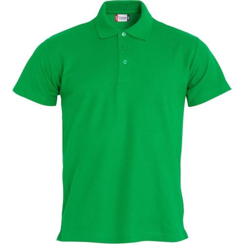 Basic heren polo appelgroen,3xl