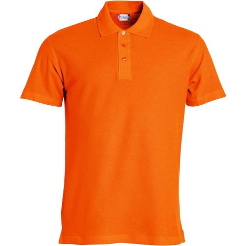 Basic heren polo diep-oranje,3xl