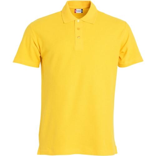 Basic heren polo lemon,3xl