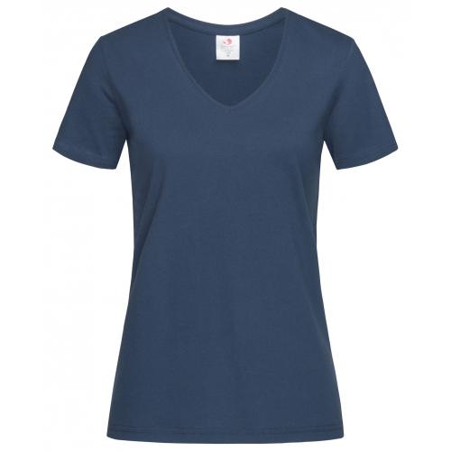 T-shirt Classic-V Woman navy,l
