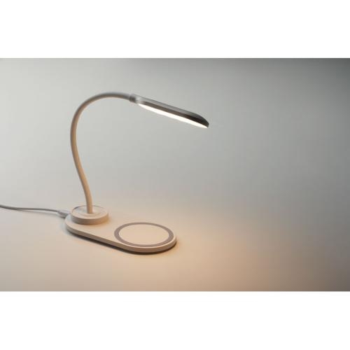 Bureaulamp met 10W lader Saturn wit