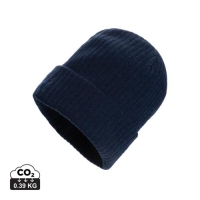 Polylana beanie met omslag