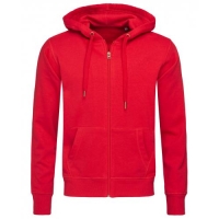 Stedman Sweater Hood Zip Active for him crimson red,l