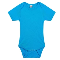 Baby romper korte mouw  blauw,56