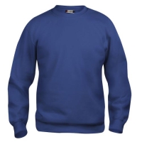 Clique Basic roundneck unisex blauw,3xl