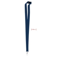 Lanyard haak en clip 20 mm Pany blauw