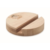 Houten telefoonhouder Grow round stand