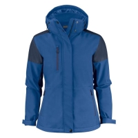 Prime padded softshelljas dames marineblauw/kobalt,2xl