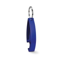 Aluminium sleutelhanger flesopener blauw