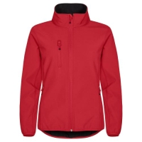 Classic Softshell jas dames rood,l