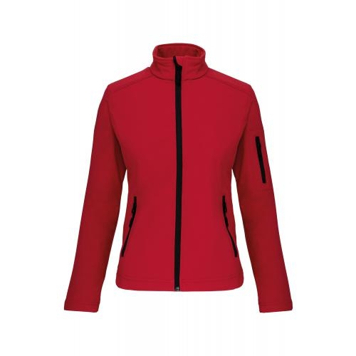 Kariban dames softshell jas rood,3xl