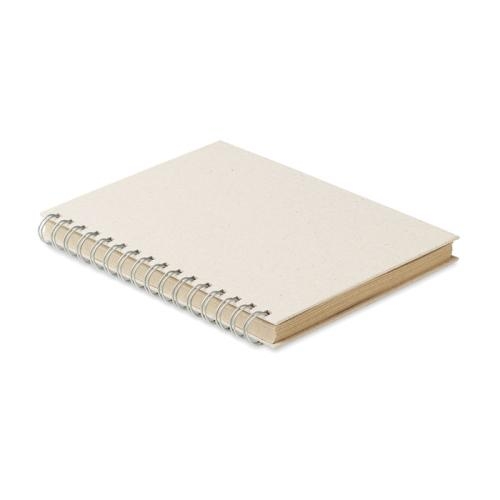 A5 notitieboek graspapier Grass book beige