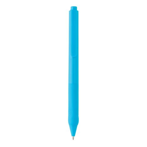 X9 pen met siliconen grip blauw