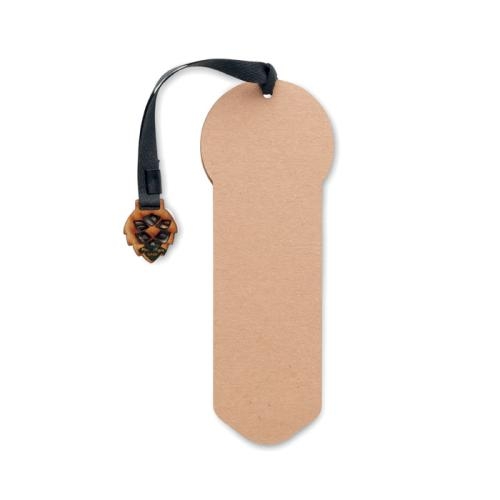 Bladwijzer pijnboomzaad Growbookmark™ beige