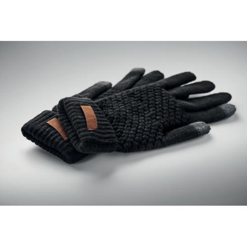 Rpet touchscreen handschoenen Takai zwart