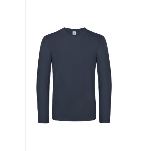 B&C #E190 Longsleeve navy,l