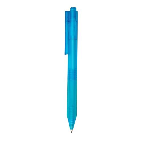 X9 frosted pen met siliconen grip zwart