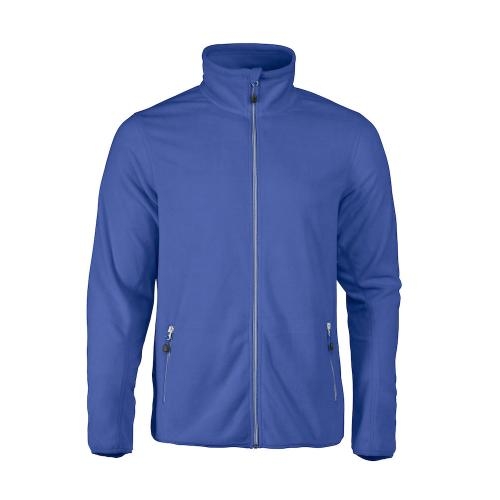 Heren microfleece jas blauw,5xl