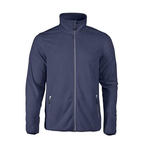 Heren microfleece jas navy,l