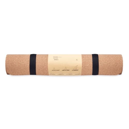 Yogamat van kurk Savasana beige